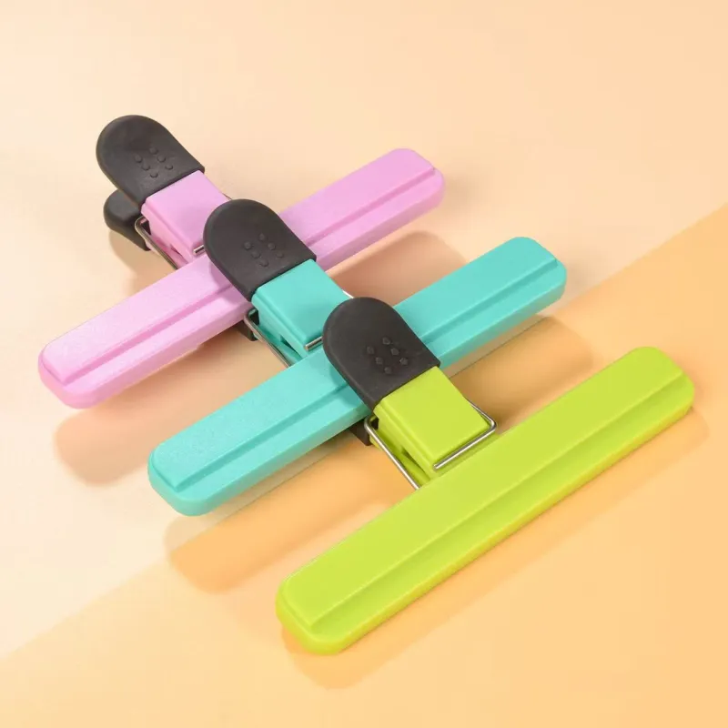 2pcs Portable Sealing Clips for Food Bags Plastic Kitchen Tool Keep Coffee/Bread/Chips/Snacks Fresh