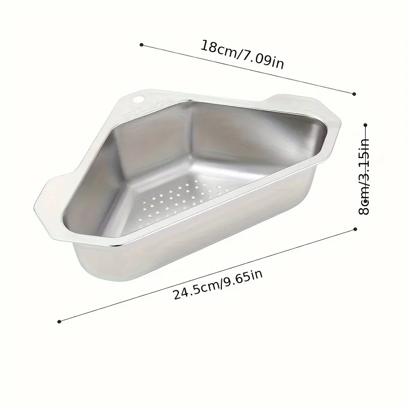 1pc stainless steel kitchen sink filter drain basket wash basin leftovers residue garbage drain rack wash basin