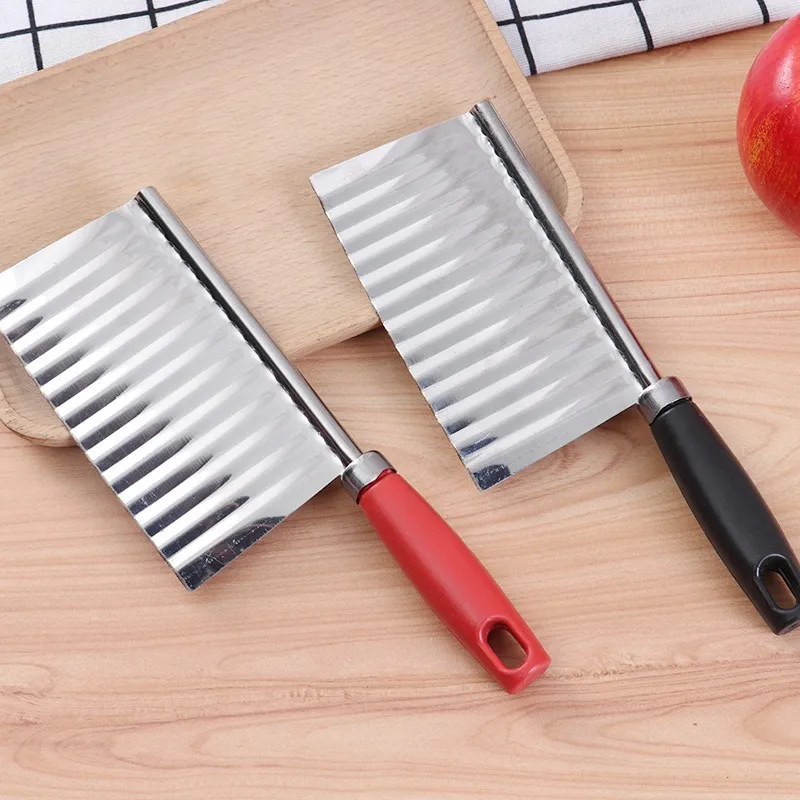 Creative Wavy Shaped French Fry Cutter Potato Slicer Multi-functional Stainless Steel Safe Easy To Use Clean