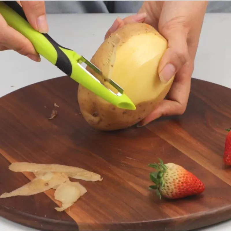 Multifunctional Peeling Knife Anti Slip Handle Stainless Steel Household Potato Peeling Kitchen Efficient Vegetables Fruits Tool