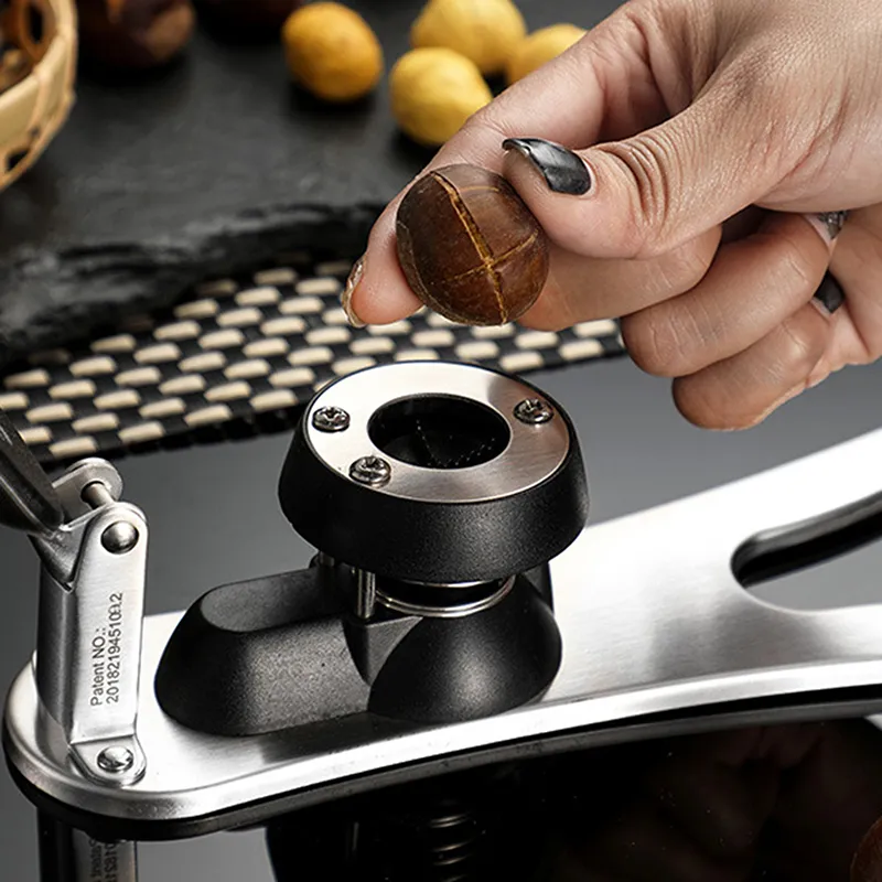 Chestnut Clip Cutter Nut Opener Gadgets 2 In 1 Quick Walnut Pliers Metal Nutcracker Sheller Kitchen Tools Cutter Stainless Steel