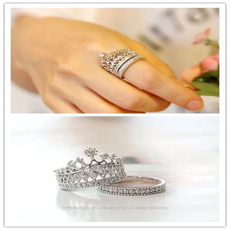 কোডঃ FR10; Crown Finger Ring