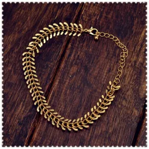 কোডঃ ANK04; Fish Bone Anklet (For 1 Leg)
