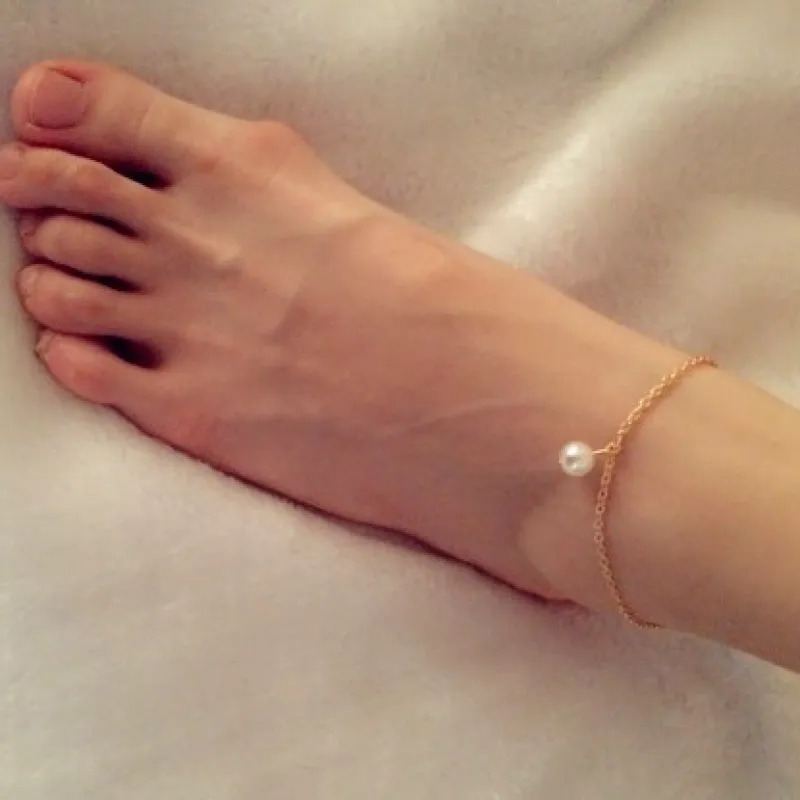 কোডঃ ANK03; Pearl Anklet (For 1 Leg)