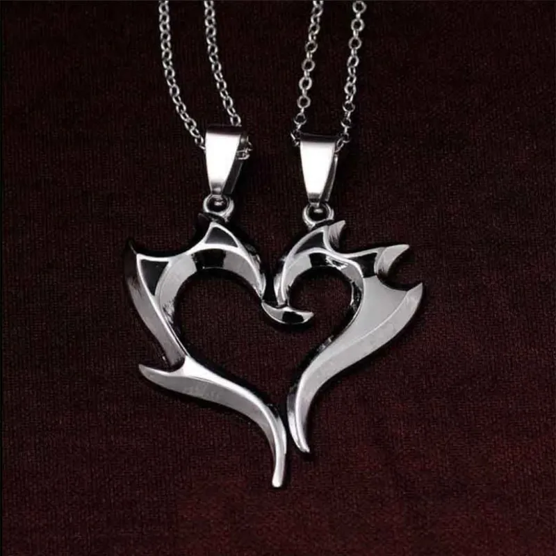 কোডঃ PND01; Heart Shape Couple Pendant
