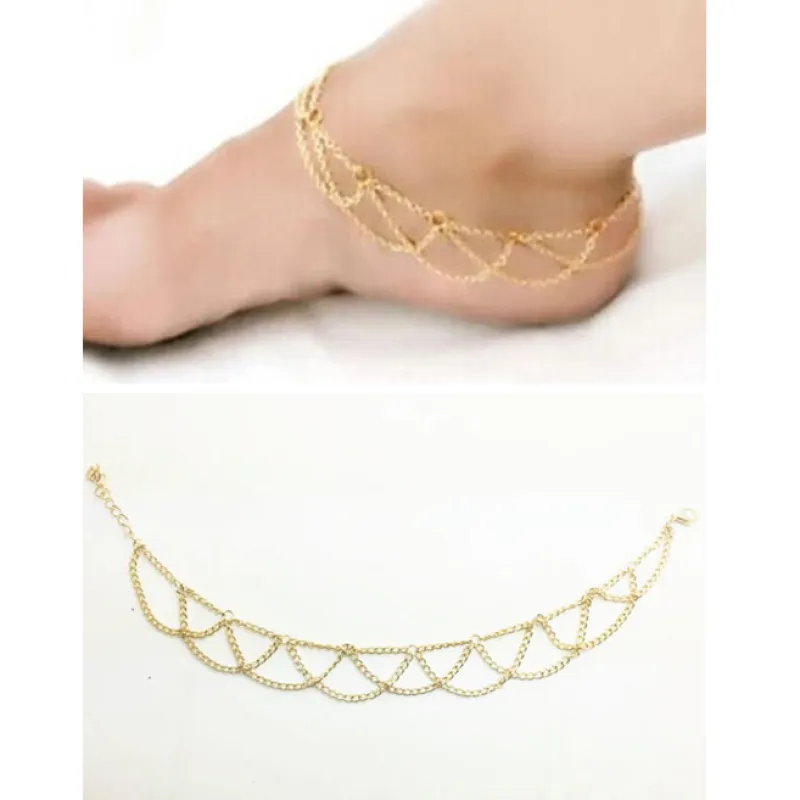 কোডঃ ANK06; Body Chain Anklet (For 1 Leg)