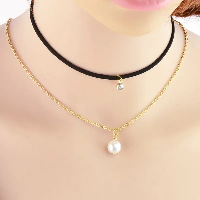 কোডঃ NEC06; Multi-Layer Fashionable Choker Necklace