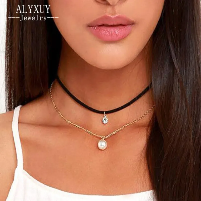 কোডঃ NEC06; Multi-Layer Fashionable Choker Necklace