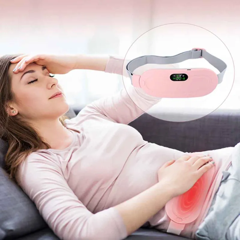 কোডঃ HPP01; Portable Period / Menstrual Heating Pad with Vibration Massage