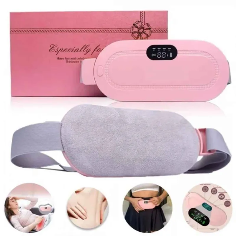 কোডঃ HPP01; Portable Period / Menstrual Heating Pad with Vibration Massage