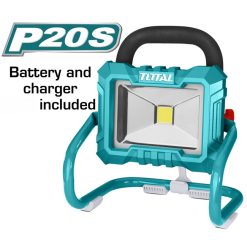 Total Lithium-Ion Work Lamp (with Battery & Charger)- TFLI2002, TFBLI2001, TFCLI2001