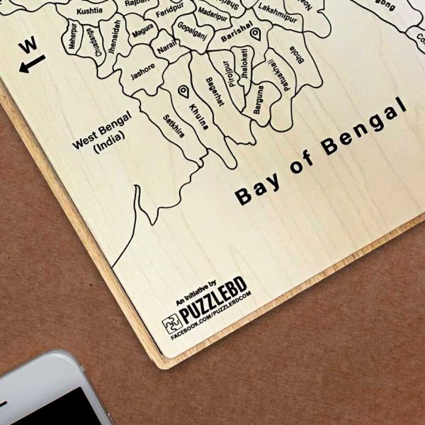 (English) Wooden Bangladesh Map Puzzel - Image 3